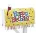 Yellow Festive Happy Birthday Mailbox Cover