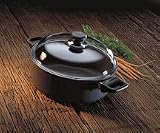 Scanpan Classic Ceramic Titanium 3-1/4-Quart Covered Oval Low Stew Pot