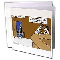 Londons Times Funny Bugs and Slugs Cartoons - Flea Markets - Greeting Cards-12 Greeting Cards with envelopes