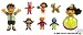 Nick Jr Dora, Diego, Backyardigans Capsule Toys Set of 8 vending toys