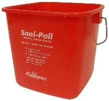 CONTINENTAL MANUFACTURING, PAIL 3 QUART SOLUTION SANITIZER RED 1-12 COUN, Manufacturer Part Number: 1543RD