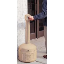 Smoker's Cease Fire - Cigarette Receptacle (Gray) (16.5" W x 16.5" D x 38.5" H)