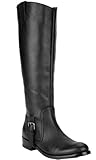 Dolce Vita Women's Luela Boot,Black Leather,6.5 M US