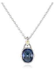 Judith Ripka "Contempo" Blue Oval Stone Pendant Necklace