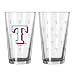Texas Rangers Satin Etch Pint Glass Set