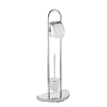 Wenko 16608100 Exclusiv Stand WC-Garnitur Cosenza - halbrunder Standfu�, Chrom, 33 x 84 x 18 cm