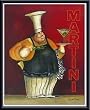 Art Poster Metal Framed Print - A Martini For You - Artist: Jennifer Garant- Poster Size: 16 X 20