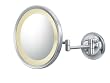 Lighted Round Wall Mounted 5X Mirror, Hard Wired, Chrome
