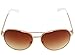LotFancy Aviator Sunglasses for Women with Case, UV400 Protection, 61MM, Lightweight Eyewear for Driving Fishing Sports, Brown Gradient Lens, Gold Metal Frame