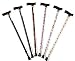 Fashion Cane W/ Maple Handle - Deluxe Maple Handle, Aluminum, Maple Color, 6 Unit / Case Wooden T-handle, six fashion finishes, aluminum, lightweight construction. Height adjustable from 29' to 38'. *Colors: Blue Ice, Green Ice, Tortoise, USA Flag, Shell and Flower. Sold as a six pack with one of each Product photo may not exactly match the product offered for sale. Please refer to the product description.