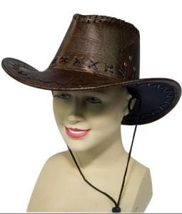 Imagen 1 de Brown cowboy hat for adults (gorro/ sombrero)