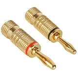 Dayton Audio BASS-GRB Banana Plug Pair Set-Screw Type