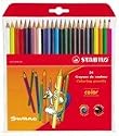 Pot 72 cray coul color 17,5cm Crayon hexagonal en bois de haute qualité