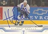 Harold Druken, Vancouver Canucks, 2001 Upper Deck Autographed Card
