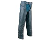 MEN'S TOP GRAIN LEATHER CHAPS WITH BRAIDS