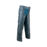 MEN'S TOP GRAIN LEATHER CHAPS WITH BRAIDS