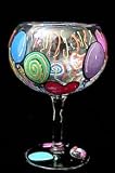 Birthday Balloons Design - Hand Painted - Grande Goblet - 17.5 oz..
