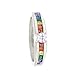 Stainless Steel Multi-Color Cubic Zirconia Rainbow Unisex Gay Lesbian Ring size 5-13 SPJ