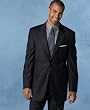 Donald J. Trump 2-Button Navy Wide Stripe Jacket