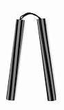 Nunchaku 12 Cord Rubr grey/Blk Str - Martial Arts - Nunchaku