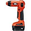 New BLACK & DECKER XD1200K 12-VOLT CORDLESS SWIVEL DRILL