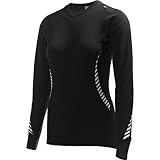 Helly Hansen Women's Long Sleeve Crew Top,Black, Small