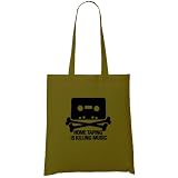 Home Taping (Black) Organic Fashion Tote