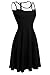ACEVOG Women's A-Line Sleeveless Pleated Little Cocktail Party Evening Dress