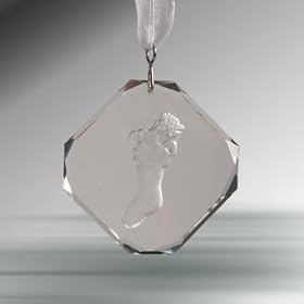 Crystal Christmas Tree Ornament, 1.75 Inches, Handcrafted