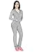 Women Active Athletic Lounge 2 Piece Set Sweatpant and Zip Up Hoodie Jacket