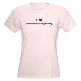 I Love environmental engineer Women's Light T-Shir Humor Women's Light T-Shirt by CafePress