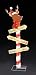 48" Reindeer 3-Post Sign Gel Lighted Christmas Yard Art