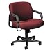 3500 Series Managerial Mid Back Swivel/Tilt Chair, Black Frame/Burgundy Olefin - Sold as 1 Each