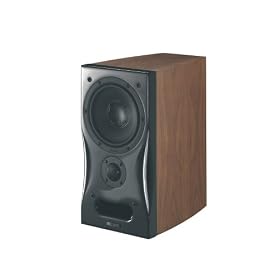 MB Quart Alexxa B-One 2-Way 130W Bookshelf Speaker, Cherry w / Black