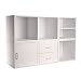 Modular 5 Piece Cube Storage System - White