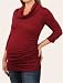 Motherhood Maternity: 3/4 Sleeve Side Ruched Maternity Sweater