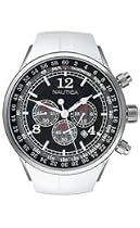 NAUTICA NSR01 CHRONOGRAPH CHRONO WATCH WHITE STRAP N13531G