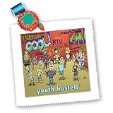 Londons Times Funny Society Cartoons - Youth Hostiles - Quilt Squares