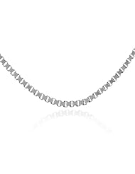 Gold Chains and Necklaces - Box Link 10K White Gold Chain 0.67 mm