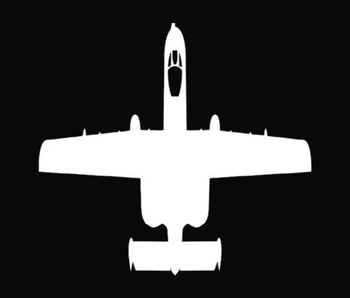 Aircraft A-10 Warthog Car Window Wall Macbook Notebook Laptop Sticker Decal