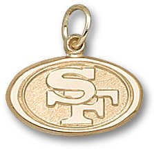 49ers 14KT Oval Logo 3/8