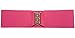 Hip Hop 50's Shop 1950s Style 3” Wide Elastic Cinch Belt for Women Junior and Plus Sizes Handmade in the USA (Hot Pink M/L)