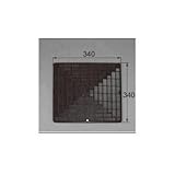 LIXIL メンテナンス部品 住器用部品 キッチン レンジフード グリスフィルター HSF173401T 黒[MSXZ962]