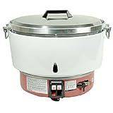 Rice Cooker, Natural Gas, 50 Cup Capacity, Removable Cover, Keeps Rice Up To 6 Hours, Flame Failure