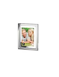 Lawn & Patio: cupecoy home fashion inc 930046 5 -Inch x 7 -Inch, Silver Plated, Metal Wide Profile Floating Photo Frame - TV Non-Branded Items