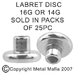 14G AND 16G LABRET BACK REPLACEMENT BALLCPTV6MM - 6MM STEEL