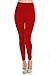 VIV Collection Women's Solid High Waisted Fleece Leggings for Fall/Winter