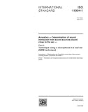ISO 11904-1:2002, Acoustics -- Determination of sound immission from sound sources placed close to the ear -- Part 1: Technique using a microphone in a ... (MIRE technique) (available in English only)
