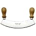 Stainless Steel Mezzaluna with Wood Handles, 10 Inch