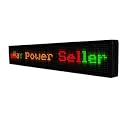 40"x6" Tri Color Window Scrolling Programable Neon Led Sign Board 128x16 Pixels